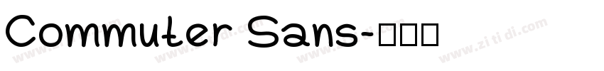 Commuter Sans字体转换